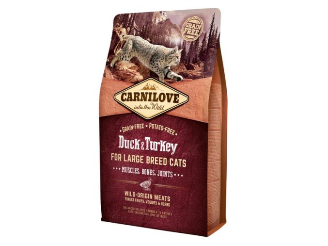 Carnilove Cat Adult Duck & Turkey Large B.Grain Fr 2 kg