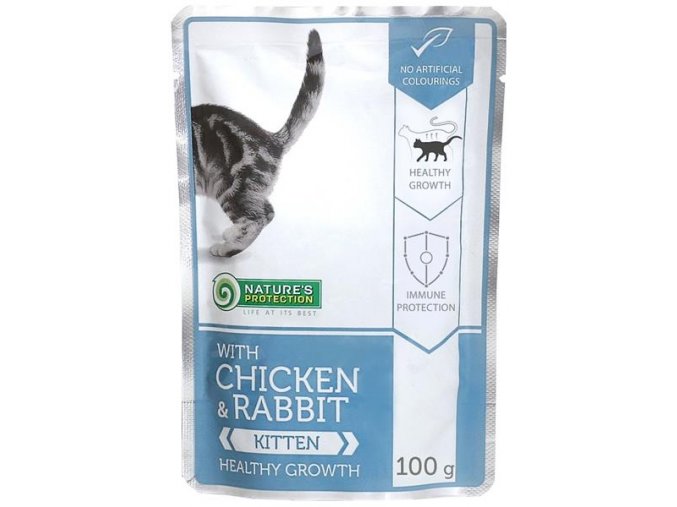 Nature's Protection Cat kaps. Kitten Chicken&Rabbit 100g