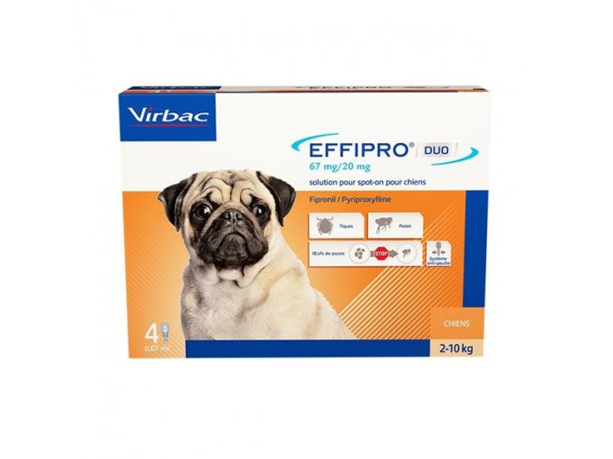 Effipro Duo S 67/20 mg spot-on 4 x 0.67 ml