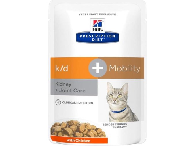 Hill's Prescription Diet Feline k/d + Mobility kapsička 12 x 85 g