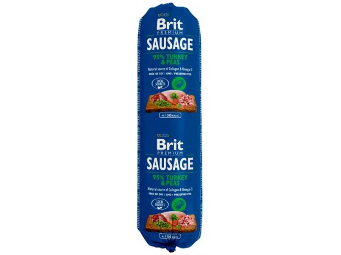 Brit salám Sausage Turkey & Pea 800 g