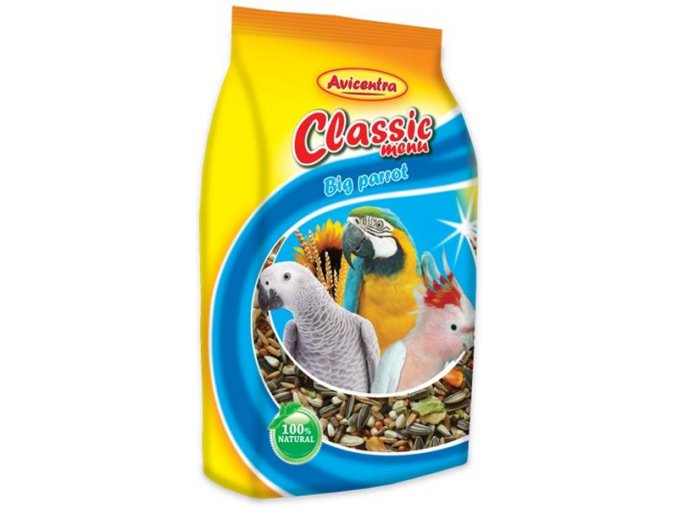 Avicentra Classic menu velký papoušek 1kg