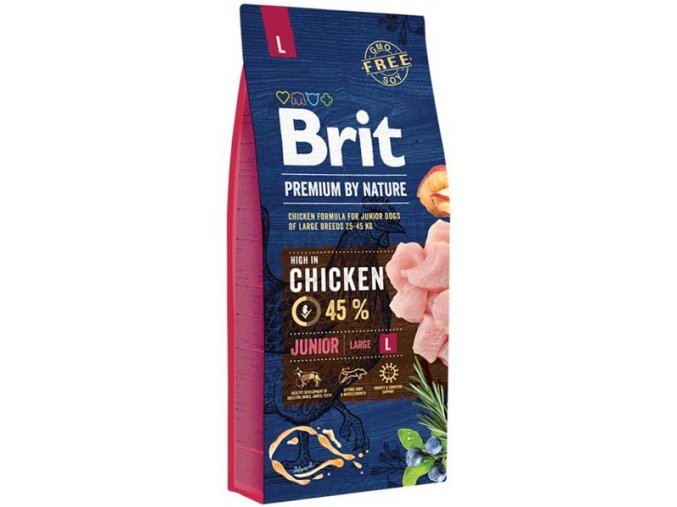 Brit Premium by Nature Dog Junior L 15 kg