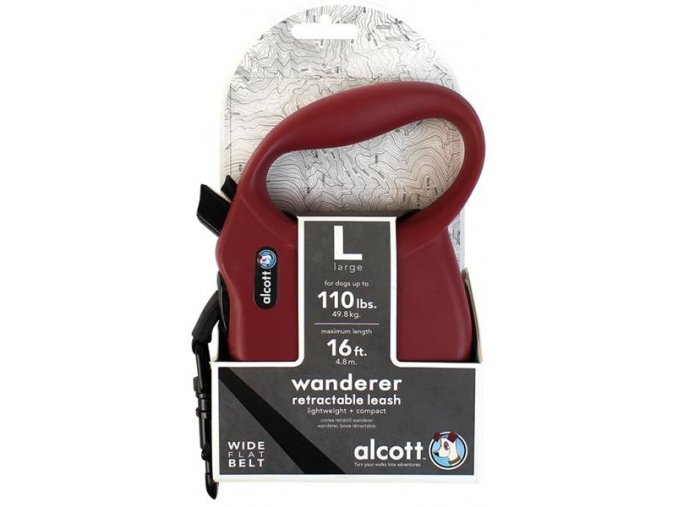 Alcott navíjecí v. Wanderer (do 49,8kg) - červené L 4,8m