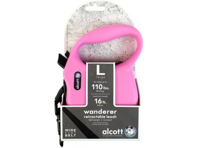 Alcott navíjecí v. Wand(do 49,8kg)růžové L 4,8m