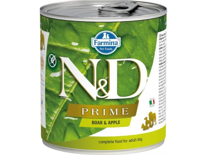 N&D PRIME Dog konz. Adult Boar & Apple 285 g