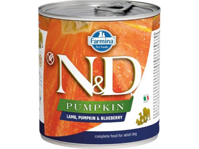 N&D PUMPKIN Dog konz. Adult Lamb & Blueberry 285 g