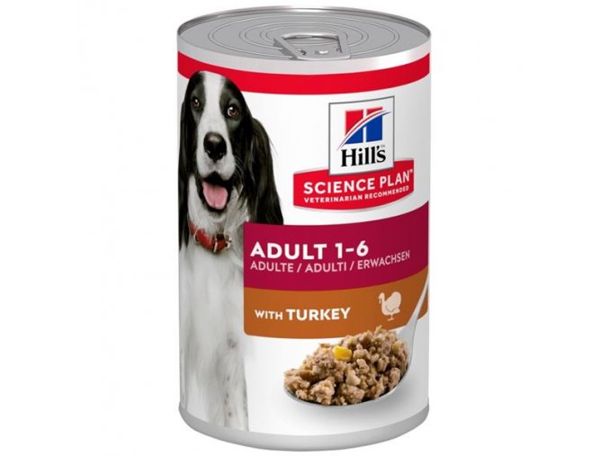 Hill's Science Plan Canine Adult Turkey konzerva 370 g