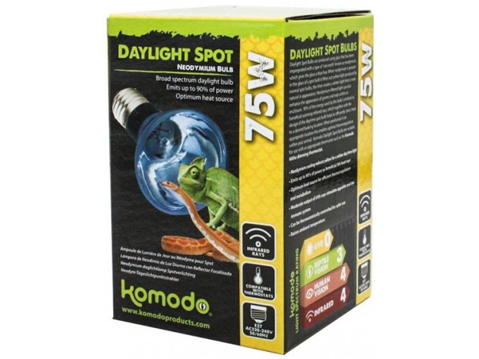 Žárovka terarijní Neodymium Daylight Spot Komodo 75W