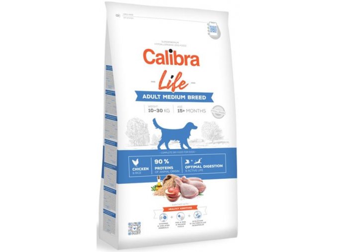 Calibra Dog Life Adult Medium Breed Chicken 12 kg