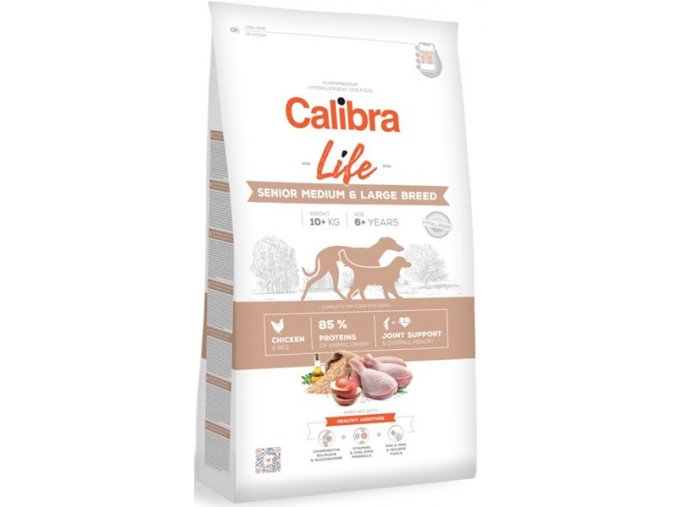 Calibra Dog Life Senior Medium & Large Chicken 12 kg