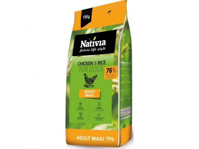 Nativia Dog Adult Maxi Chicken & Rice 15 kg