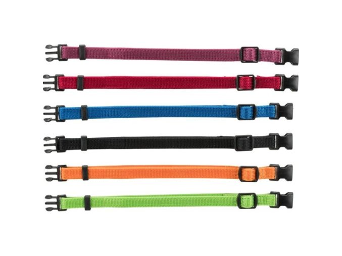 Obojky rozlišovací nylon 6ks M-L 22-35cm/10mm mix barev č.1