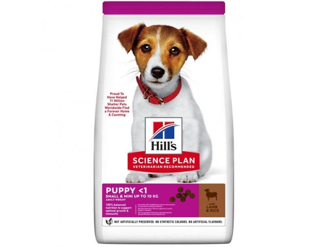 Hill's Science Plan Canine Puppy Small & Mini Lamb & Rice Dry 1,5 kg