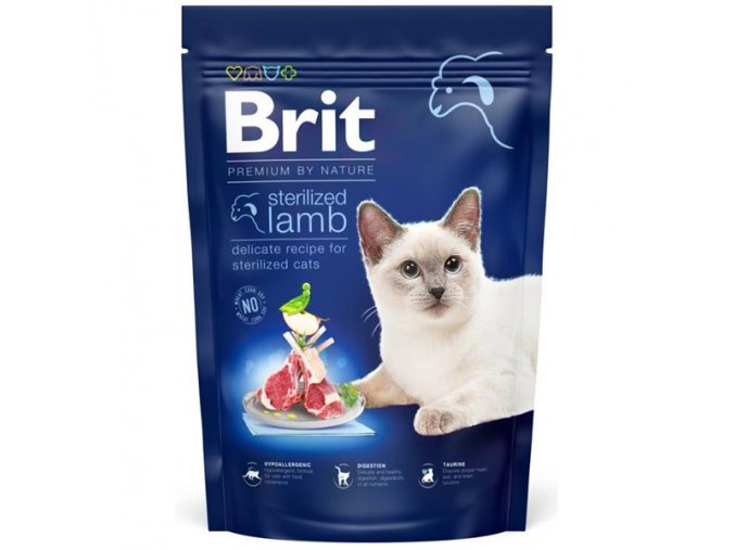 Brit Premium by Nature Cat Steril. Lamb  800 g