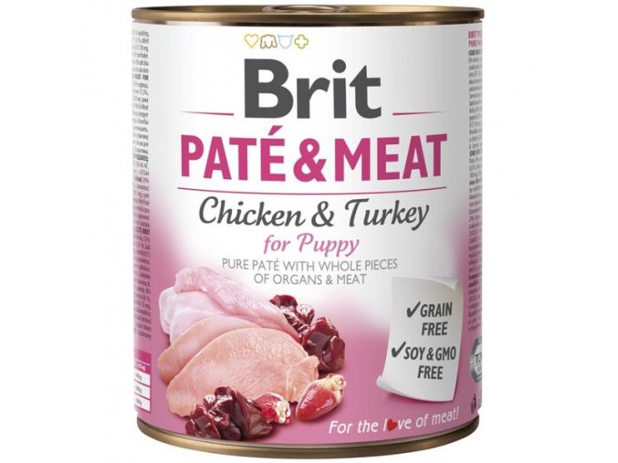 Brit Paté & Meat konz. Puppy 800 g