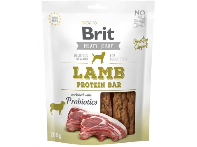 Brit Dog Jerky Lamb Protein Bar 200g