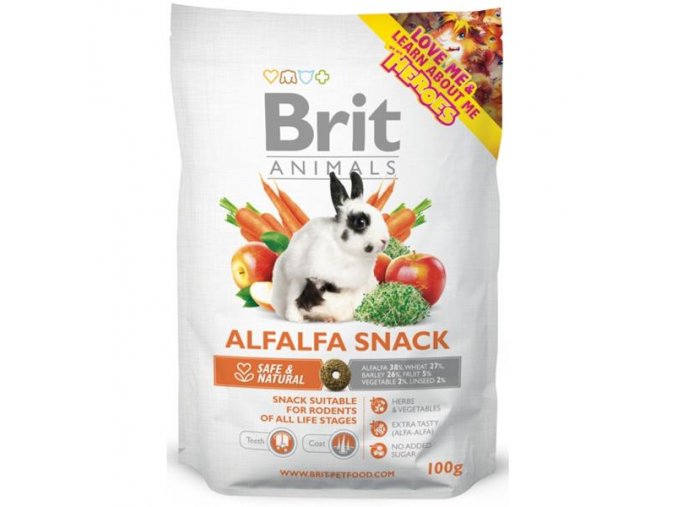 Brit Animals  ALFALFA SNACK for RODENTS 100 g
