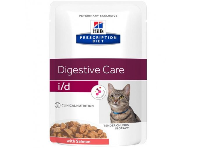 Hill's Prescription Diet Feline i/d s AB+ losos - kapsička 12 x 85 g