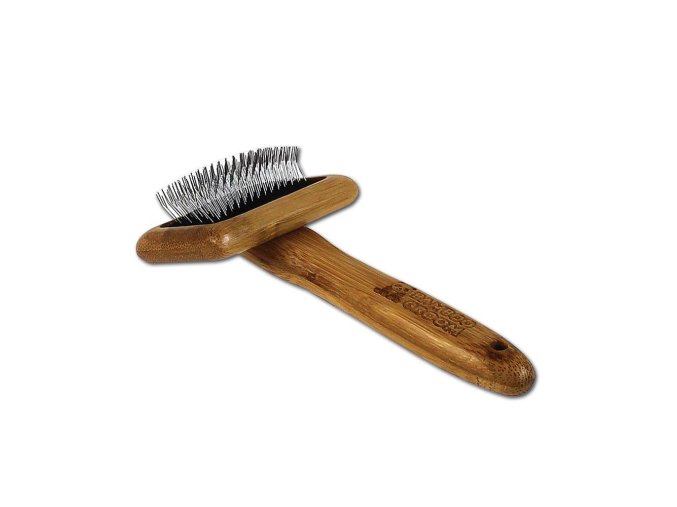 Bamboo Groom Malý kartáč s nerezovými hroty, Finišák