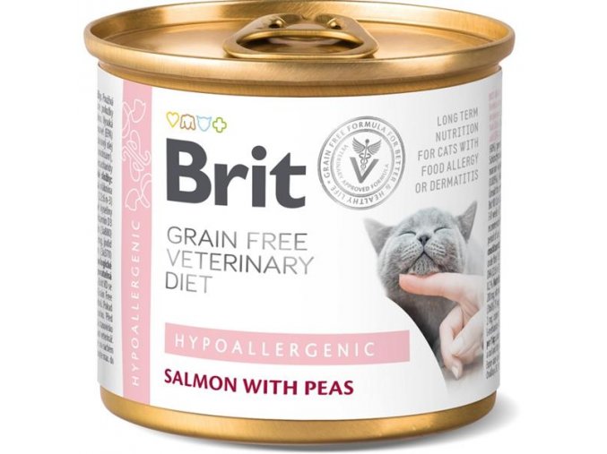 Brit Veterinary Diets Cat konz. Hypoallergenic 200 g