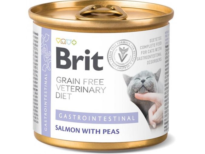 Brit Veterinary Diets Cat konz. Gastrointestinal 200 g