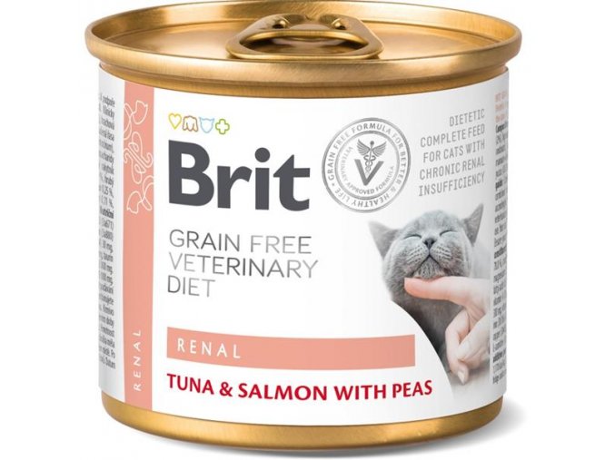 Brit Veterinary Diets Cat konz. Renal 200 g