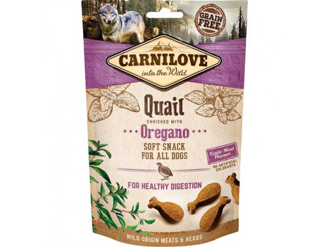 Carnilove Dog Semi Moist Snack Quail enriched with Oregano 200 g