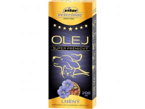 Vitar veterinae lněný olej 200 ml