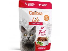 Calibra Cat Life kaps. Adult Beef in gravy 85 g