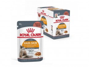 153894 1 royal canin hair skin care gravy mokre krmivo pro kocky 12x85 g
