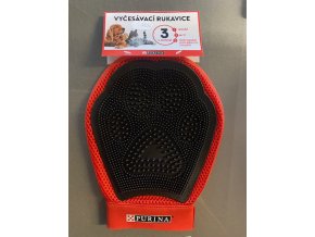 Purina vyčesávací a masážní rukavice pro psy 18x24 cm