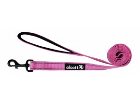 Alcott Reflexní vodítko pro psy, růžové, velikost M