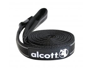 Alcott reflexní vodítko pro psy, černé, velikost M