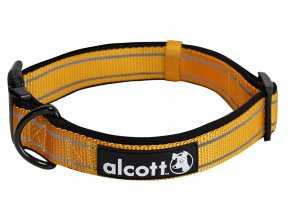 Alcott reflexní obojek pro psy, Adventure, oranžový, velikost M