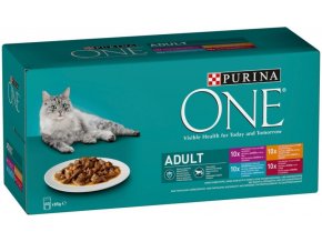 purina one kapsicky adult skuretem a zelenymi fazolkami s hovezim 40x85g