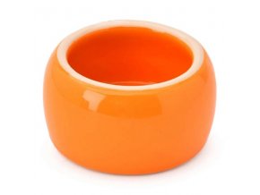 Miska hlod. keramická - oranžová Nobby 125 ml