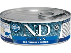 N&D OCEAN Cat konz. Tuna, Cod, Shrimp & Pumpkin 70 g