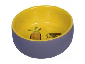 Miska hlod. keramická s obrázkem šedožlutá 250ml