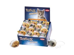 Hračka cat myš vibrující 6,5cm display Nobby 24ks