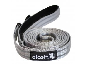 Alcott Reflexní vodítko pro psy, šedé, velikost M