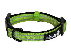 Alcott reflexní obojek pro psy, Adventure, zelený, velikost L