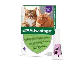 ADVANTAGE 4 X 0,8ML PRO KOCKY NAD 4KG