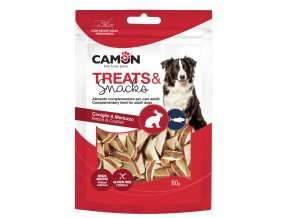 SNACKS TROJUHELNÍK 1,5 x 0,5 cm KRÁLÍK + TRESKA 80 g