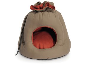 BOUDA CAT 50x50x45 cm HNĚDÁ CAMON