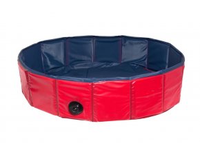 Karlie Skládací bazén pro psy modro/červený 160x30cm