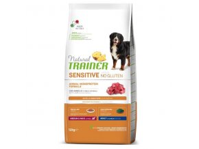 trainer natural sensitive no gluten adult medium maxi lamb 12 kg
