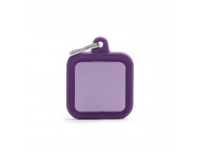 PURPLE SQUARE ALU PURPLE RUBBER