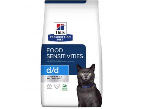 Hill's Prescription Diet Feline D/D Dry Duck+ Green Peas 1,5 kg