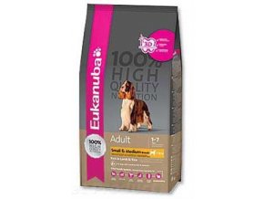 Eukanuba Adult Small&Medium Breed Lamb+Rice 12 kg